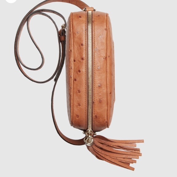 ISO Gucci Soho Ostrich Disco Bag in Sunflower - Picture 5 of 5